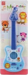 Guitarra infantil de plástico azul