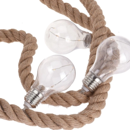 Luz cálida de 30 LED en 10 bombillas transparentes