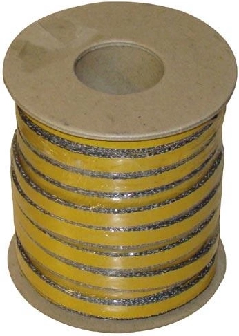 Cordón aislante adhesivo 10 × 2 mm, hasta 500 °C, longitud 25 m