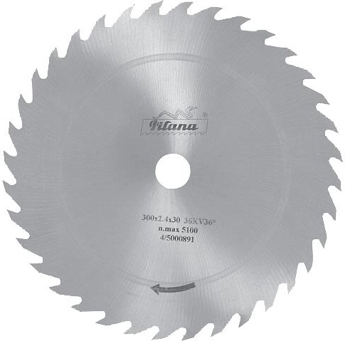 Disco de sierra PILANA 500 mm para corte longitudinal de madera, 36 dientes