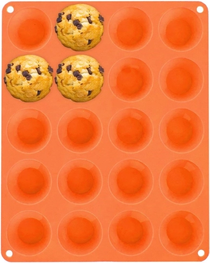 Molde de silicona para mini muffins 20 uds ORION