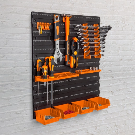 Organizador de pared para herramientas con 2 paneles