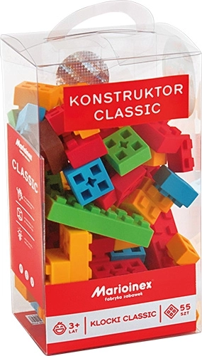 Bloques de construcción clásicos blandos, 55 piezas