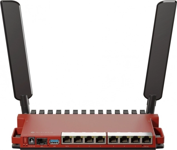 Router Wi‑Fi 6 con antenas externas y conectividad completa
