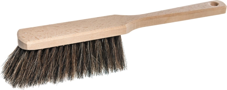 Cepillo de mano de madera sin barnizar de 6 hileras con mezcla de crin 50/50