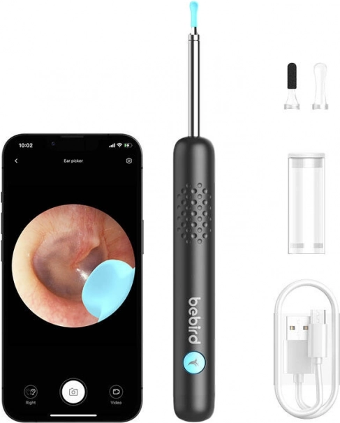 Otoscopio con cámara Bebird R1 negro