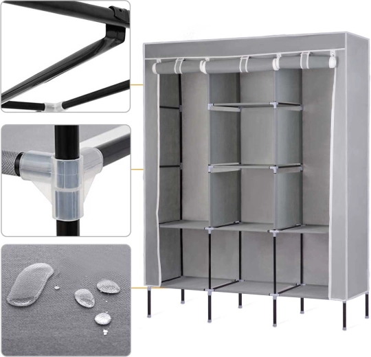 Estructura de acero y funda impermeable