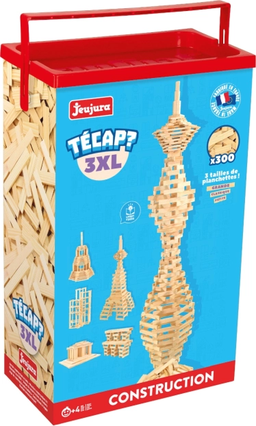 Juego de construcción de madera Jeujura Técap 3XL – 300 piezas