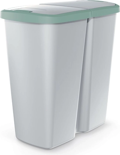 Papelera PROSPERPLAST Compacta Q Duo 45 l para separación de residuos