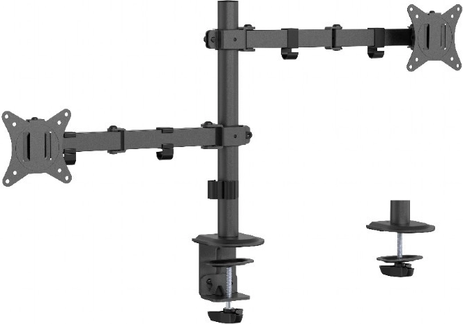 Soporte doble ajustable para monitor de escritorio