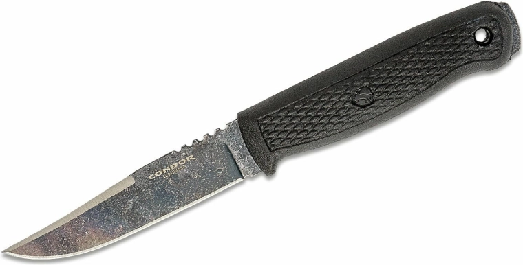 Condor Bushglider Black cuchillo outdoor 10,7 cm con funda