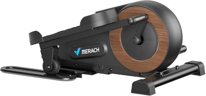 Merach mini entrenador elíptico 2 en 1 negro