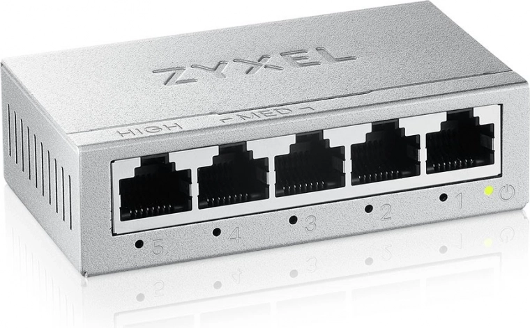 Mini conmutador Zyxel GS-100 con 5 puertos