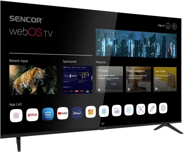 Smart TV webOS y aplicaciones populares