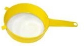 Colador de cocina de plástico con mango 6 cm