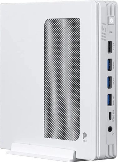 Ordenador compacto PRO DP10 con Intel Pentium G7400, Wi‑Fi, sin SO, blanco