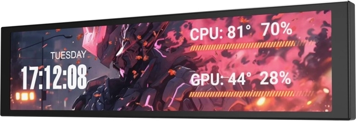 Monitor IPS DarkFlash V92 de 9,2 pulgadas, negro