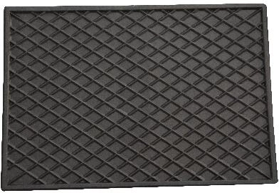 Felpudo de goma 30 × 40 cm, negro
