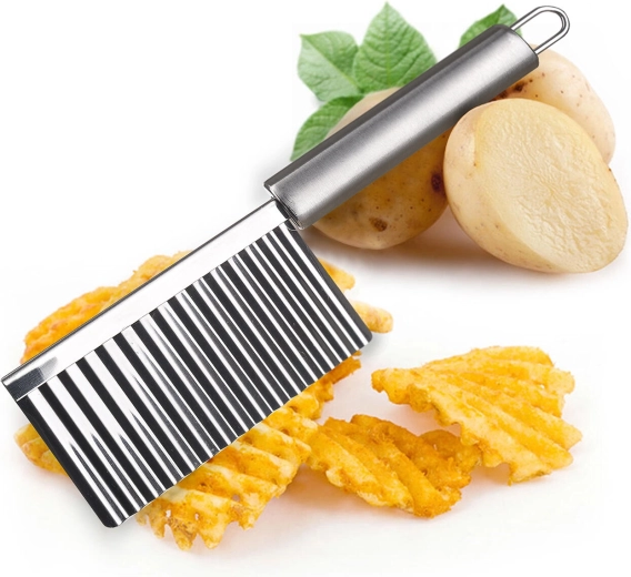 Preparación fácil de patatas onduladas y guarniciones