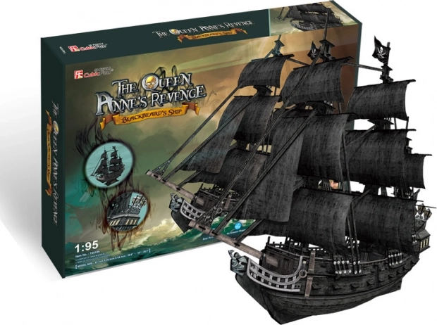 Puzzle 3D Velero Queen Anne's Revenge de CubicFun