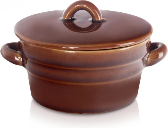 Olla de cerámica con tapa 340 ml