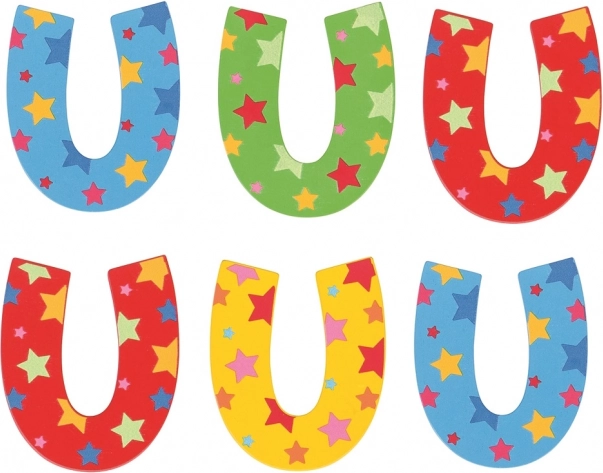 Bigjigs Toys Letra de madera estrellada U