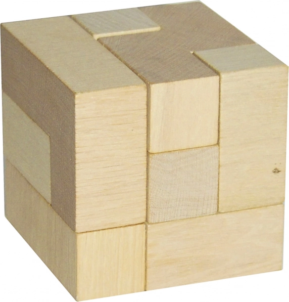Detoa rompecabezas de madera en forma de cubo