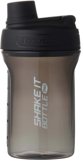 LocknLock Shake It botella shaker para beber 650 ml negra