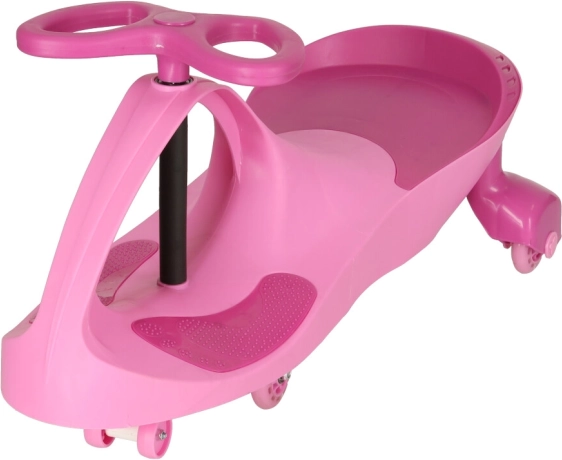 Correpasillos infantil rosa con ruedas LED luminosas
