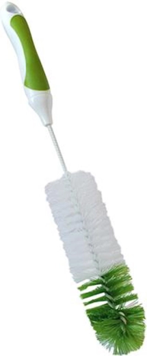 Cepillo para botellas Toro, verde-blanco, 30 × 5 cm