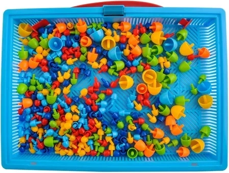 296 piezas de colores en 3 tamaños