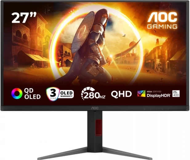 AOC Q27G4ZD 27" monitor gaming QD‑OLED 240 Hz Pivot
