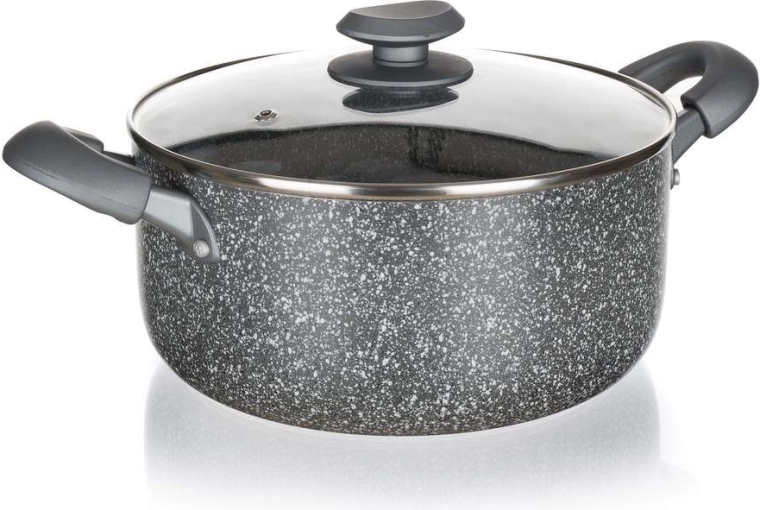 Olla de aluminio GRANITE 20 cm, 2,5 l con superficie antiadherente