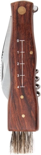 Cepillo integrado y regla de 1–4 cm