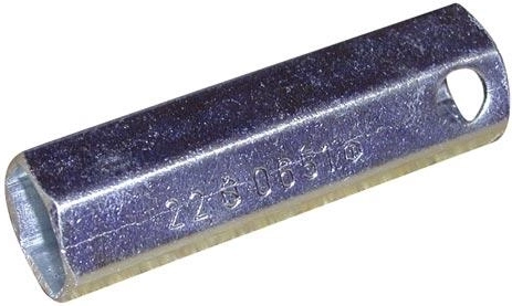 Llave tubular de vaso unilateral 17 mm galvanizada