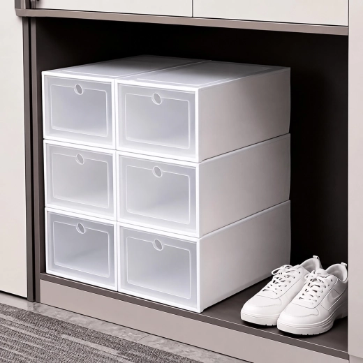 Organizador modular para zapatos con cierre y solapa (12 uds)