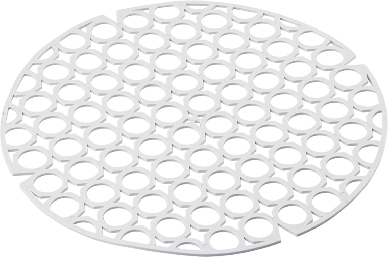 Rejilla elástica redonda para fregadero blanca 27,5 cm