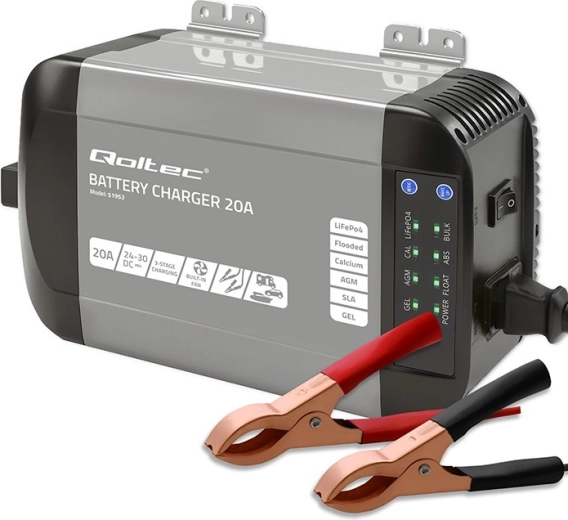 Cargador inteligente Monolith para baterías LiFePO4, AGM, GEL y SLA, 20 A, 24 V