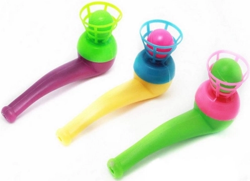 Soplador de aire con pelota, mezcla de colores - 1 unidad