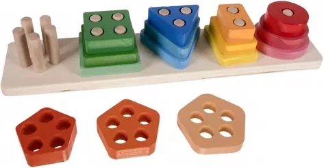 Enseña colores, formas y concentración