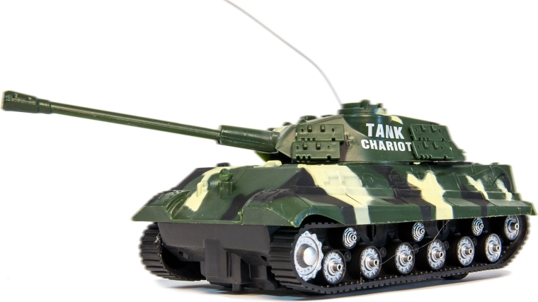 Tanque de combate teledirigido, colores surtidos - 1 pieza