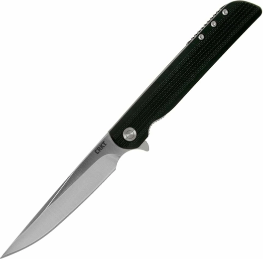 Navaja EDC plegable con apertura asistida CRKT LCK+ Large Black 9,2 cm, negra, FRN