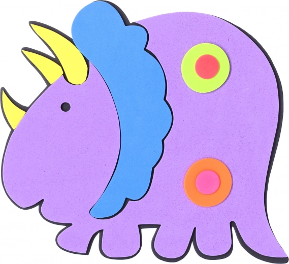 Colores alegres y motivos de dinosaurios