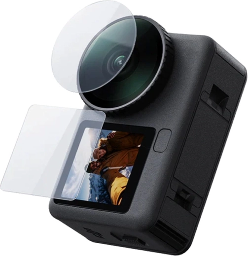 Kit de cristales templados Telesin para DJI Osmo Action 6 (objetivo y pantallas)