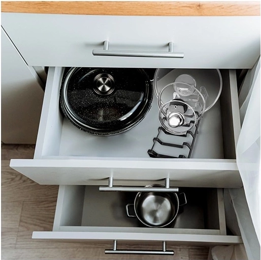 Almacenamiento claro de hasta 7 piezas