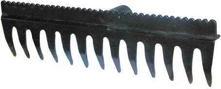 Rastrillo con barra niveladora 38,5 × 11 cm, 13 dientes, PA con fibra de vidrio, sin mango