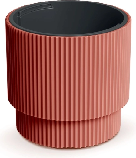 Maceta con inserto Milly 39,5 cm color cobre