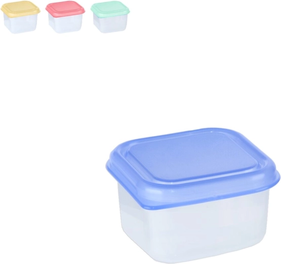 Mini caja plástica cuadrada 0,1 l – mix de colores