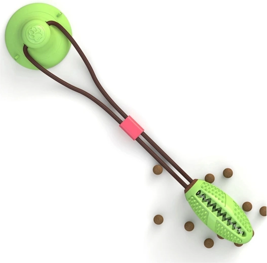 Juguete interactivo para perros con ventosa y dispensador de golosinas