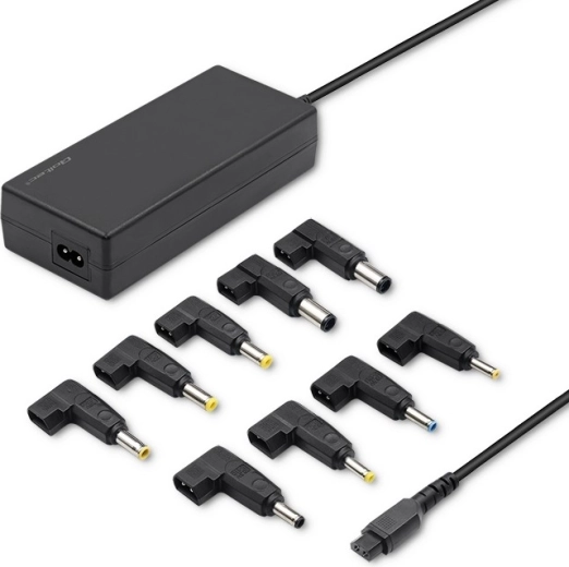 Adaptador de alimentación automático universal de 65 W con 9 puntas intercambiables